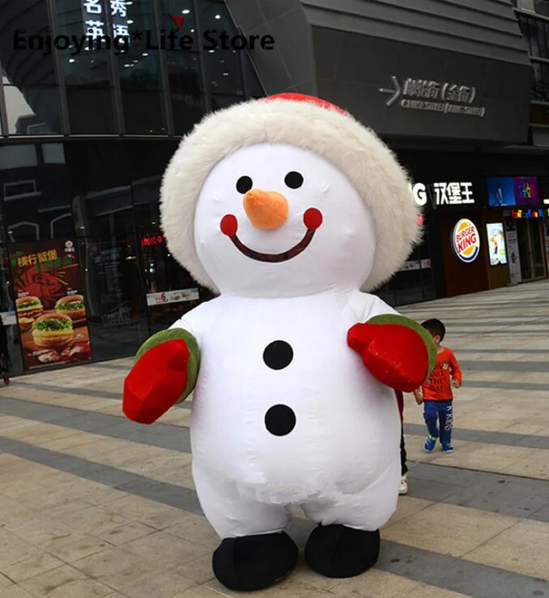 2.6m Halloween Christmas Snowman Mask Inflatable Mascot Costume Suit Adult Party Game Dress Carnival Advertising Promotion Dress
2.6m Halloween Christmas Snowman Mask Inflatable Mascot Costume Suit Adult Party Game Dress Carnival Advertising Promotion Dress