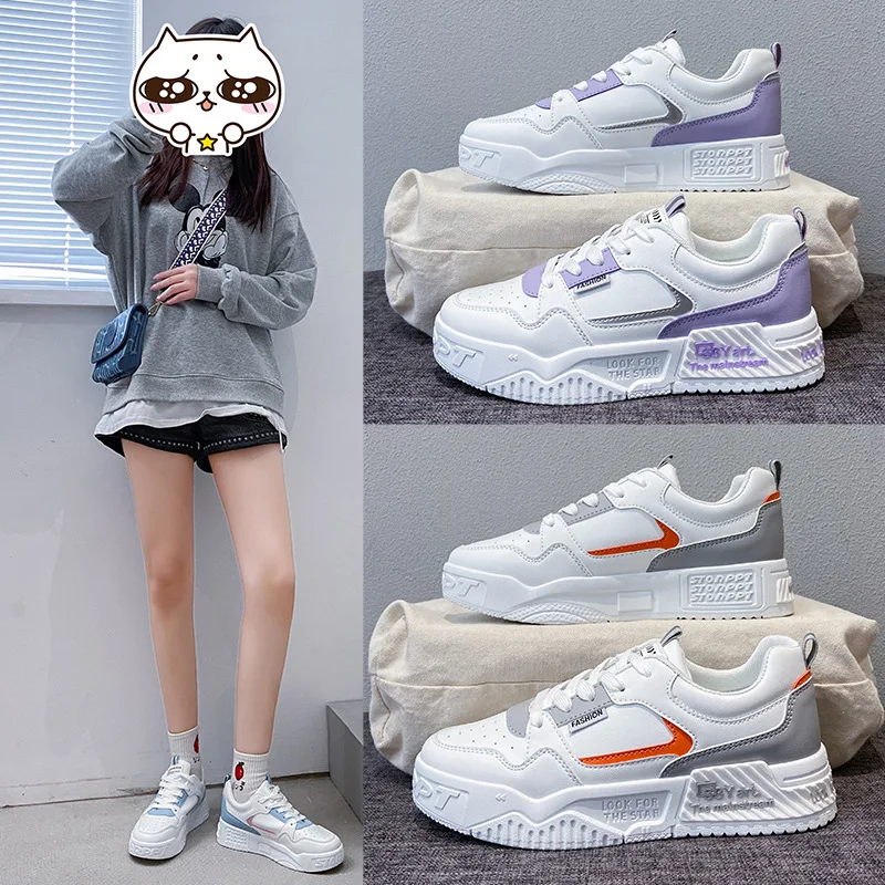 

Fall 2021 new small white shoes female han edition student harajuku torre female ins street snap loafers T627