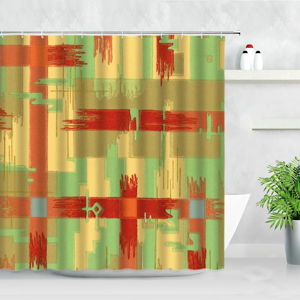 Floral Shower Curtain Set Red Flowers Green Leaf Plant Lattice Printing Natural Waterproof Fabric Bathroom Curtains Hooks Decor
Floral Shower Curtain Set Red Flowers Green Leaf Plant Lattice Printing Natural Waterproof Fabric Bathroom Curtains Hooks Decor