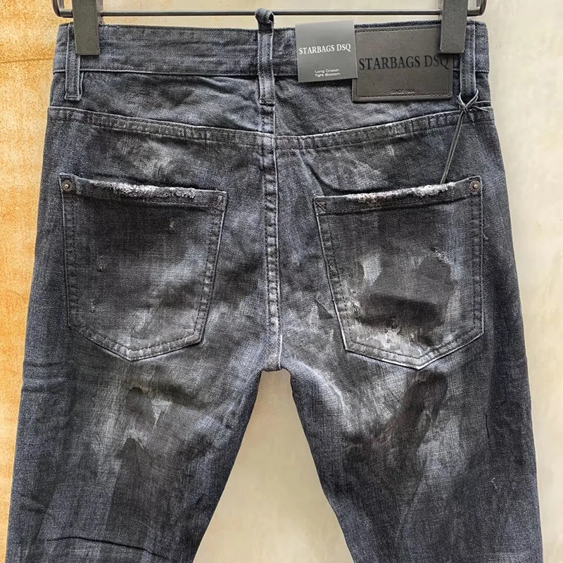 DSQ stard2 original perforated paint punk slim elastic pants mid waist washcloth soft 2020 new men's jeans, counter high quality
DSQ stard2 original perforated paint punk slim elastic pants mid waist washcloth soft 2020 new men's jeans, counter high quality