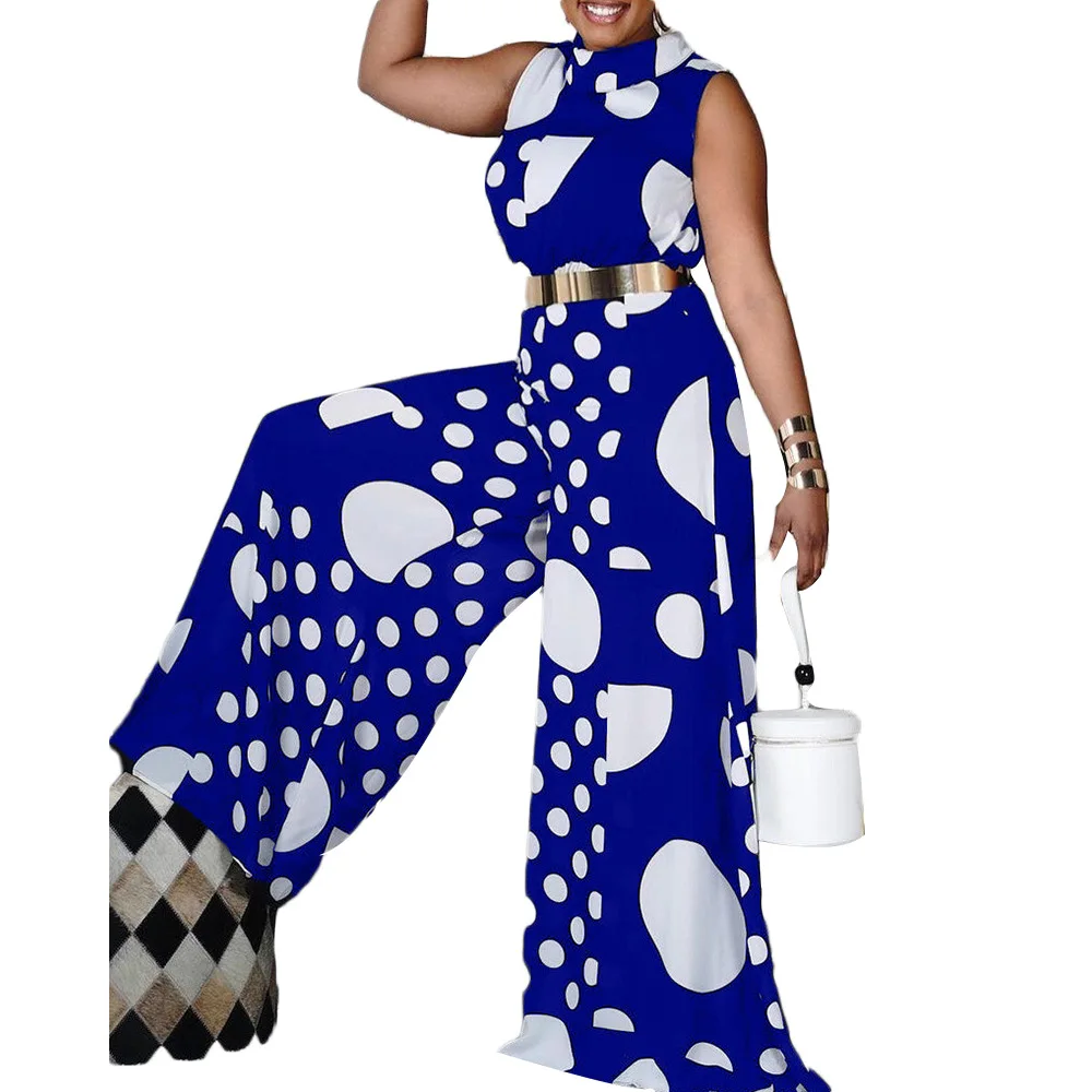 Plus Size Women Jumpsuit Fashion Polka Dot Print Loose Jumpsuit 2021 New Summer Sleeve High Wirst Jump Suits for African Ladies
Plus Size Women Jumpsuit Fashion Polka Dot Print Loose Jumpsuit 2021 New Summer Sleeve High Wirst Jump Suits for African Ladies
