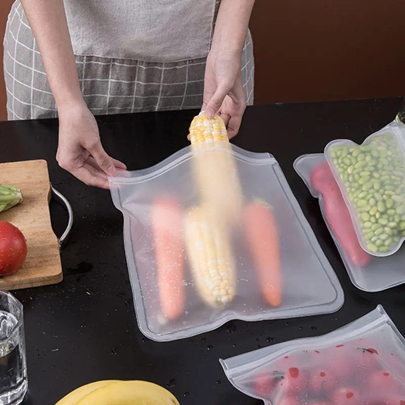 Reusable Food Storage Bag Zip Sandwich Leakproof Silicone Freezer Thick Fresh-Keeping for Kids Lunch Snack Fruit Eco Friendly 47
Reusable Food Storage Bag Zip Sandwich Leakproof Silicone Freezer Thick Fresh-Keeping for Kids Lunch Snack Fruit Eco Friendly 47
