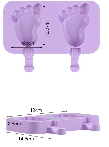 Silicone Ice Cream Mold DIY Homemade Popsicle Molds Freezer Juice Cat Paw Kid Feet Ice Cube Tray Popsicle Barrel Maker Mould
Silicone Ice Cream Mold DIY Homemade Popsicle Molds Freezer Juice Cat Paw Kid Feet Ice Cube Tray Popsicle Barrel Maker Mould