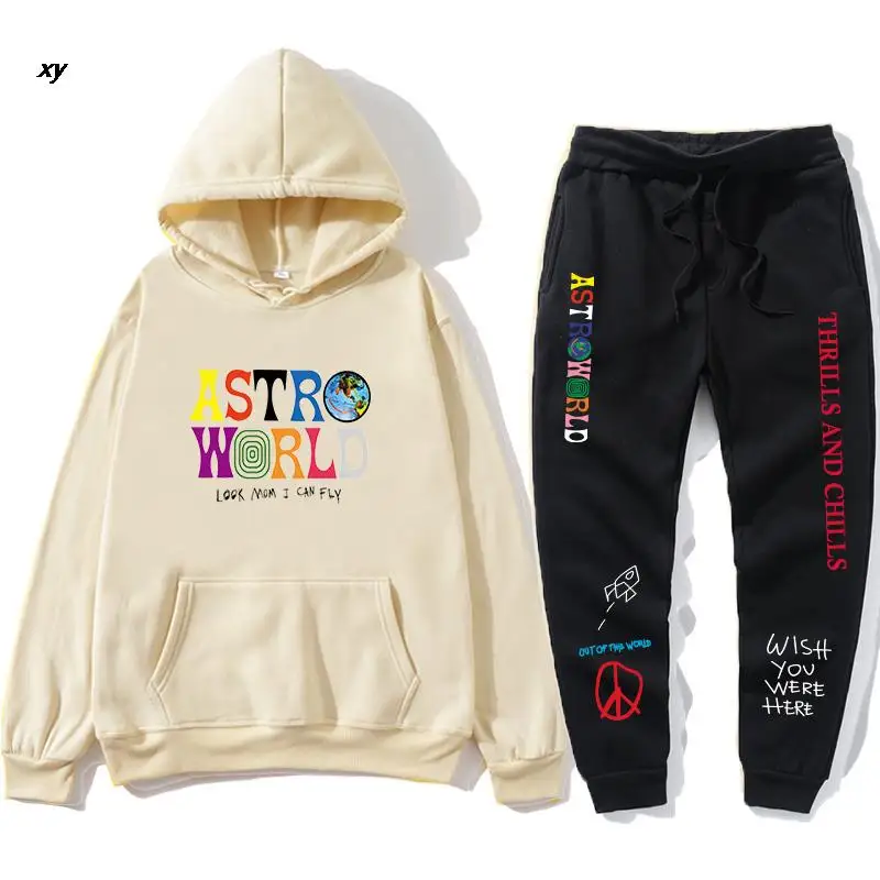 TRAVIS SCOTT ASTROWORLD HOODIES Letters Print Sweatshirt+Sweatpant men's Pullover Sweatshirt Hoodie Sports Pants tracksuit men
TRAVIS SCOTT ASTROWORLD HOODIES Letters Print Sweatshirt+Sweatpant men's Pullover Sweatshirt Hoodie Sports Pants tracksuit men