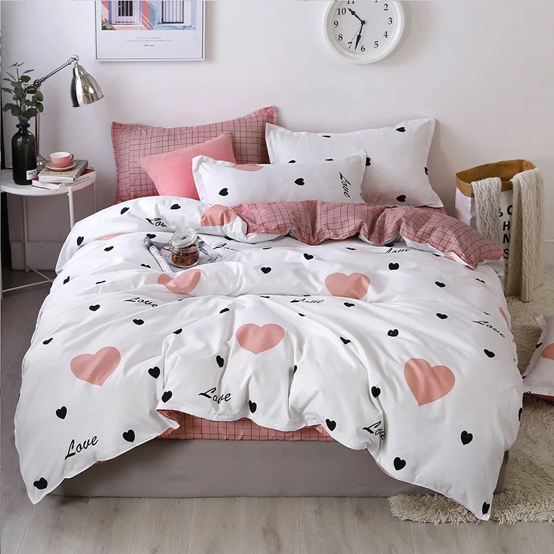 Love Heart Pink 4pcs Kid Bed Cover Set Cartoon Duvet Cover Adult Child Bed Sheets And Pillowcases Comforter Bedding Set 61040
Love Heart Pink 4pcs Kid Bed Cover Set Cartoon Duvet Cover Adult Child Bed Sheets And Pillowcases Comforter Bedding Set 61040