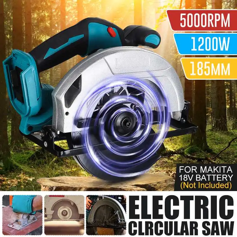 1200W Electric Circular Saw 185mm Power Tools Dust Passage 5000RPM Multifunction Cutting Machine For Makita 18V Battery
1200W Electric Circular Saw 185mm Power Tools Dust Passage 5000RPM Multifunction Cutting Machine For Makita 18V Battery