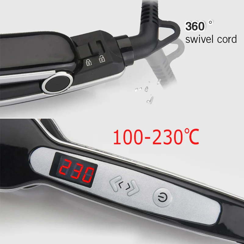 Tourmaline Ceramic Heating Plate Hair Straightener Heating Plate Steam Hair Flat Iron Professional Straightener Styling Tools
Tourmaline Ceramic Heating Plate Hair Straightener Heating Plate Steam Hair Flat Iron Professional Straightener Styling Tools