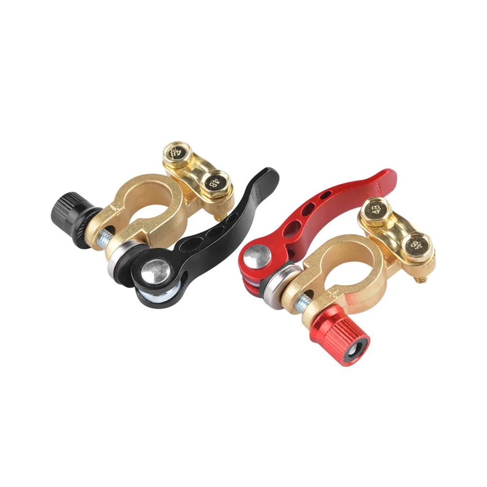 Quick Disconnect Car Battery Terminal Brass Cable Post Terminal Shut-Off Connectors For Car UTV Tractor Truck Battery Protection
Quick Disconnect Car Battery Terminal Brass Cable Post Terminal Shut-Off Connectors For Car UTV Tractor Truck Battery Protection
