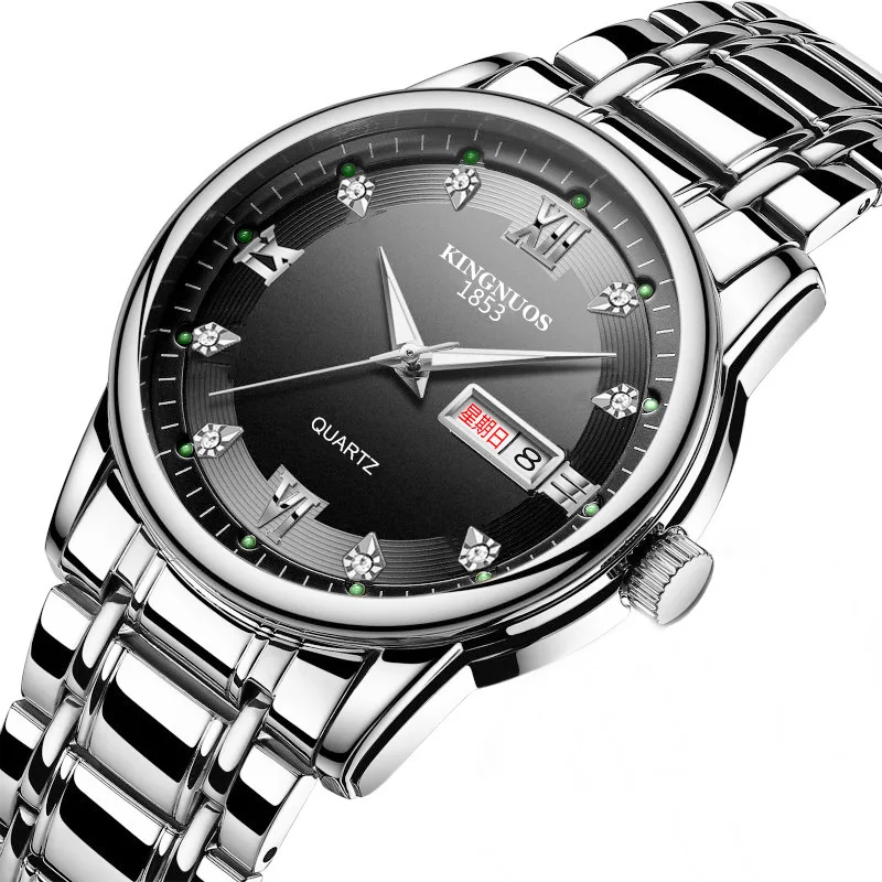 Fashion Men's Watch Waterproof Luminous Men's Watch Steel Band Dual Calendar Quartz Watch Retro Watch Non-Mechanical Watch
Fashion Men's Watch Waterproof Luminous Men's Watch Steel Band Dual Calendar Quartz Watch Retro Watch Non-Mechanical Watch