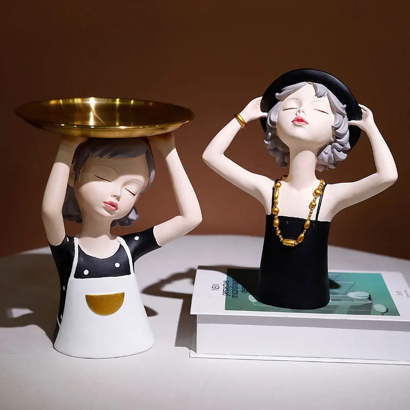 Cute Girl Sculpture Ornaments Fruit Tray Storage Box Nordic Home Decoration Accessories Living Room Desktop Valentine Day Gifts
Cute Girl Sculpture Ornaments Fruit Tray Storage Box Nordic Home Decoration Accessories Living Room Desktop Valentine Day Gifts