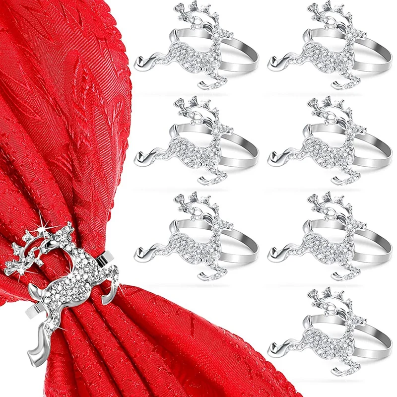 Elk Napkin Rings Holder Christmas Napkin Ring for Thanksgiving Christmas Wedding Party Table Decoration
Elk Napkin Rings Holder Christmas Napkin Ring for Thanksgiving Christmas Wedding Party Table Decoration