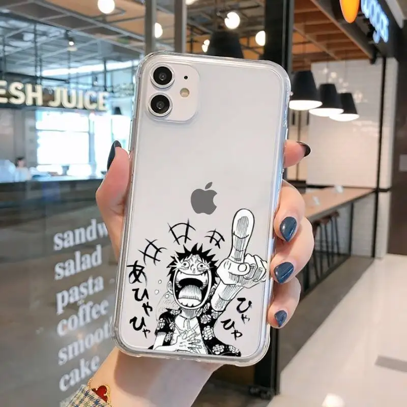 Anime One Piece Luffy Phone Case Transparent for iPhone 11 12 mini pro XS MAX 8 7 6 6S Plus X 5S SE 2020 XR
Anime One Piece Luffy Phone Case Transparent for iPhone 11 12 mini pro XS MAX 8 7 6 6S Plus X 5S SE 2020 XR