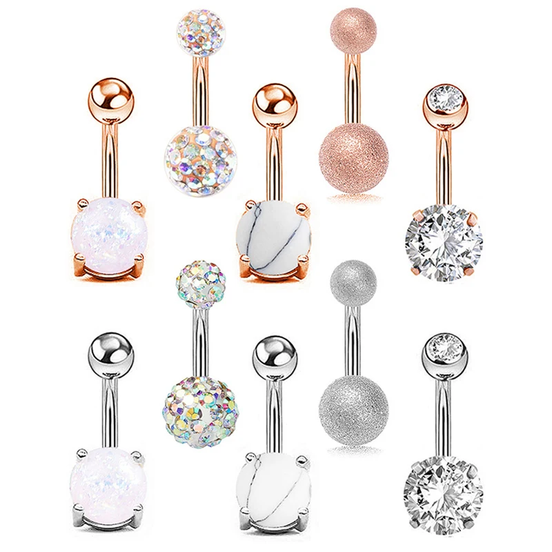 Stainless Steel Belly Button Rings Navel Pircing Ombligo Body Jewelry for Women New Fashion Zircon Belly Ring Accesorios Gifts
Stainless Steel Belly Button Rings Navel Pircing Ombligo Body Jewelry for Women New Fashion Zircon Belly Ring Accesorios Gifts