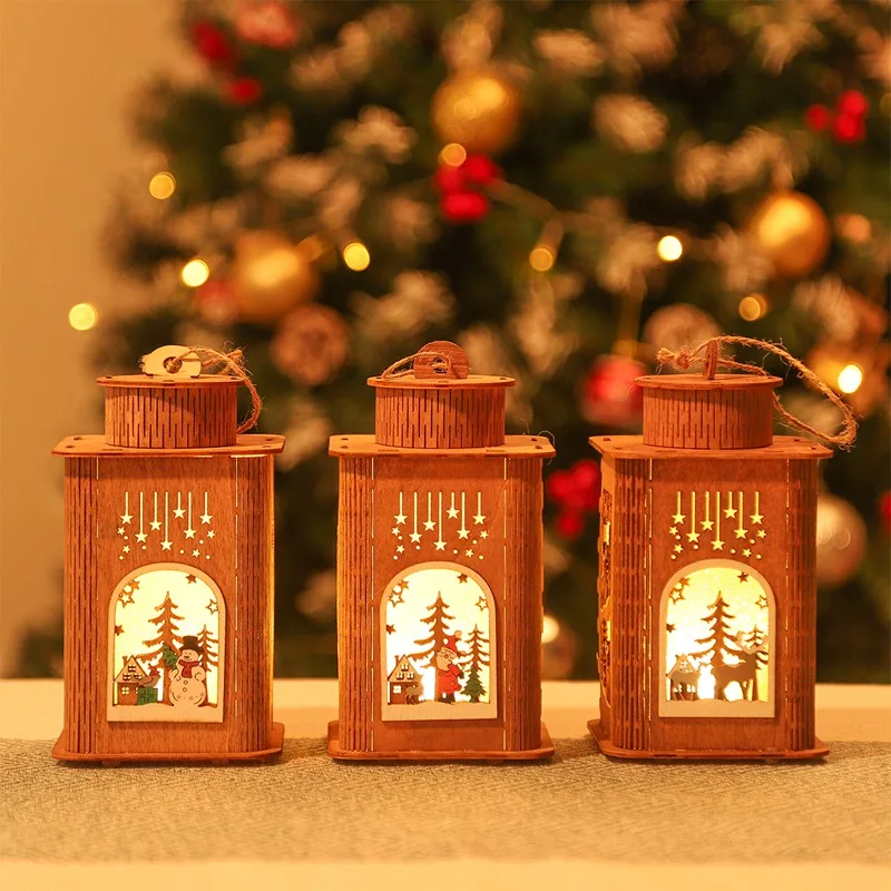 Рождественский деревянный фонарь, светодиодная подсветка для дома 2021, Рождественское украшение, Рождественский подарок на Новый год 
Рождественский деревянный фонарь, светодиодная подсветка для дома 2021, Рождественское украшение, Рождественский подарок на Новый год