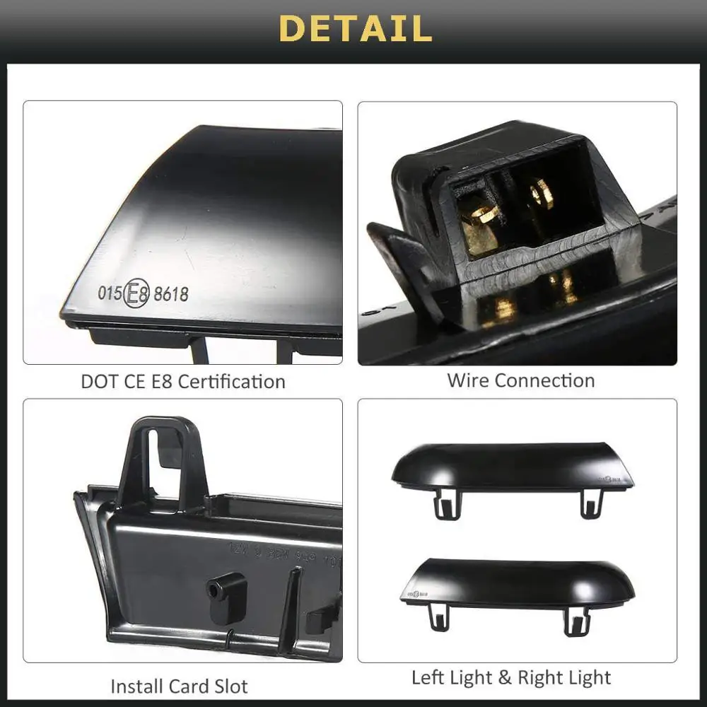 2Pcs Water Blink Dynamic Flowing Side Mirror LED Turn Signal Light For VW Bora Estate Vento Iii Rabbit V Seat Alhambra Skoda Sup
2Pcs Water Blink Dynamic Flowing Side Mirror LED Turn Signal Light For VW Bora Estate Vento Iii Rabbit V Seat Alhambra Skoda Sup