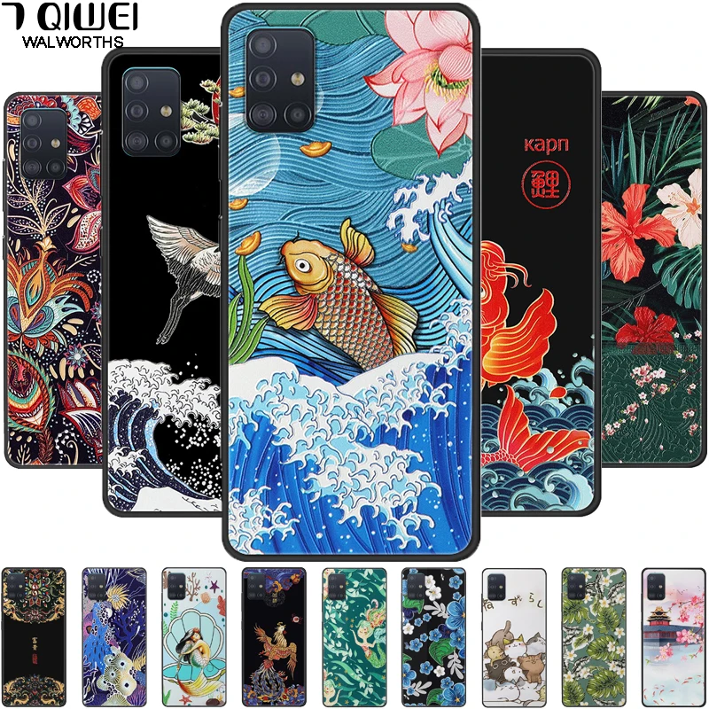 Чехол для Samsung M31S 3D Cool Emboss силиконовый чехол телефона Galaxy A51 A71 5G мягкий Рельефный