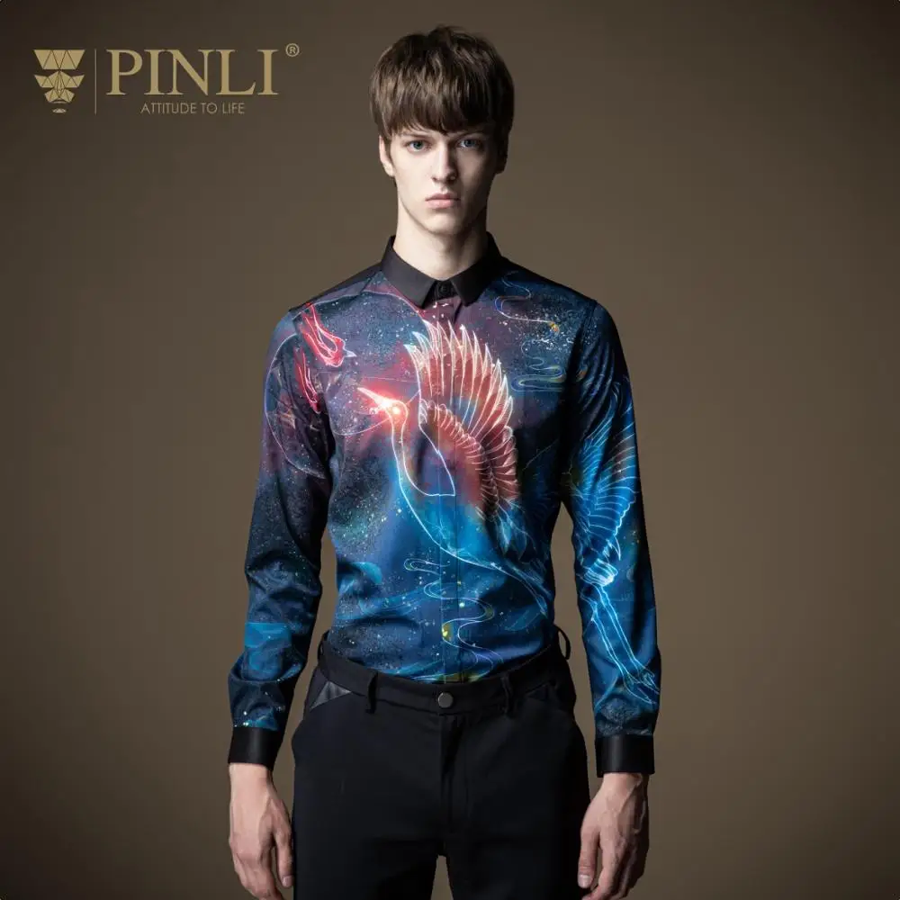 Pinli 2020 Autumn New Slim Starry Sky Crane Printing Fashion Casual Men Business Long-sleeved Shirt Casual Shirts B201113059
Pinli 2020 Autumn New Slim Starry Sky Crane Printing Fashion Casual Men Business Long-sleeved Shirt Casual Shirts B201113059