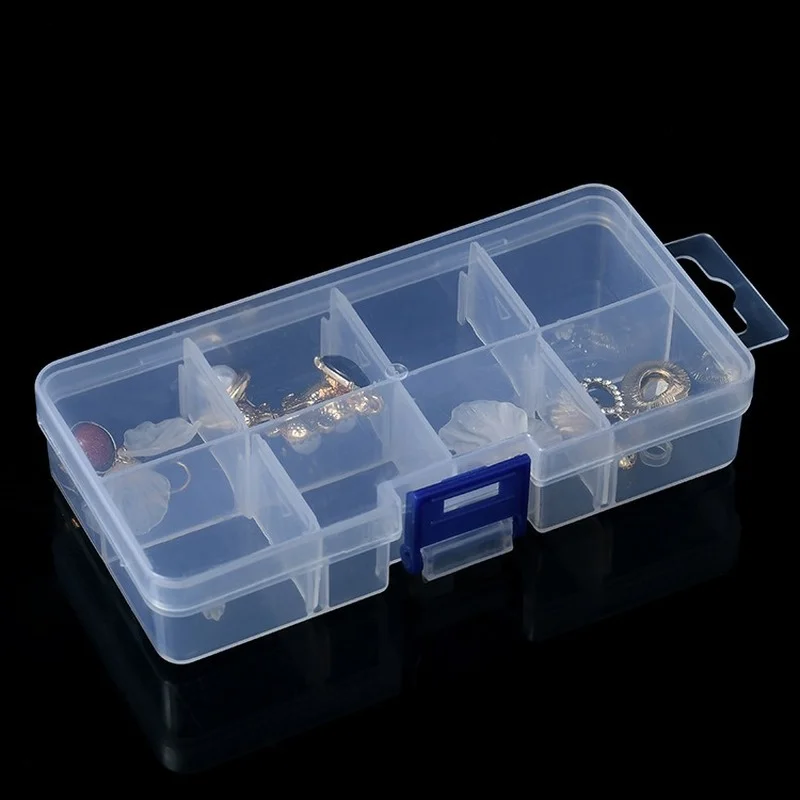 8 Grids Plastic Storage Jewelry Box Compartment Adjustable Container for Beads earring box for jewelry rectangle Box Case
8 Grids Plastic Storage Jewelry Box Compartment Adjustable Container for Beads earring box for jewelry rectangle Box Case