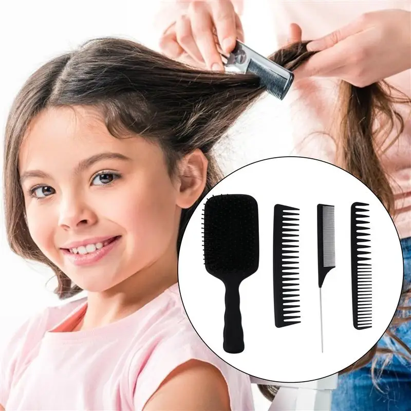 1 Set/4pcs Combs Practical Portable Hairstyling Comb Plastic Comb Hairdressing Comb for Barber
1 Set/4pcs Combs Practical Portable Hairstyling Comb Plastic Comb Hairdressing Comb for Barber