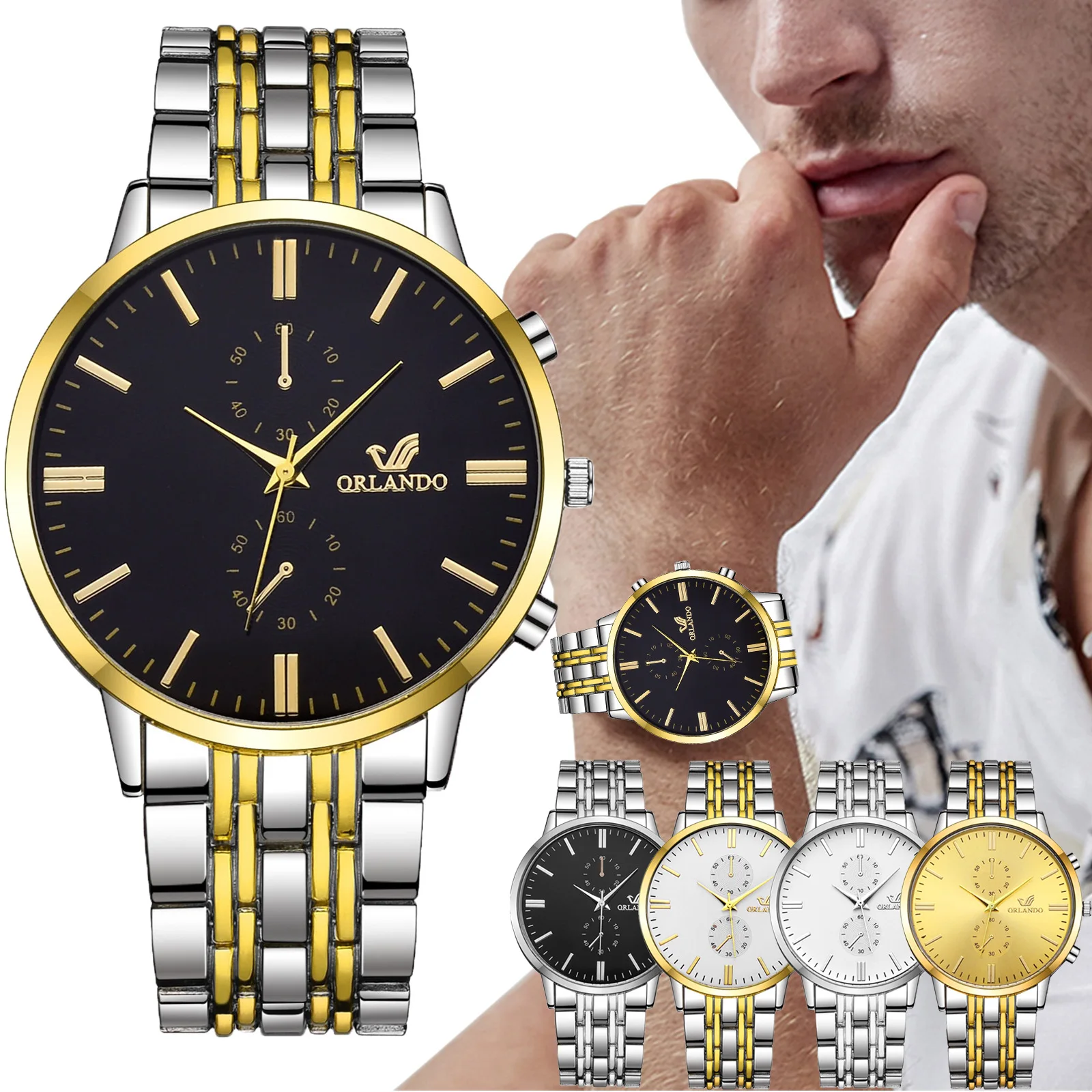 Business Men Wrist Watch Gold Stainless Steel Strap Simple ultra-thin Dial Mens Quartz Watch Relogio Masculino Reloj Hombre Gift
Business Men Wrist Watch Gold Stainless Steel Strap Simple ultra-thin Dial Mens Quartz Watch Relogio Masculino Reloj Hombre Gift