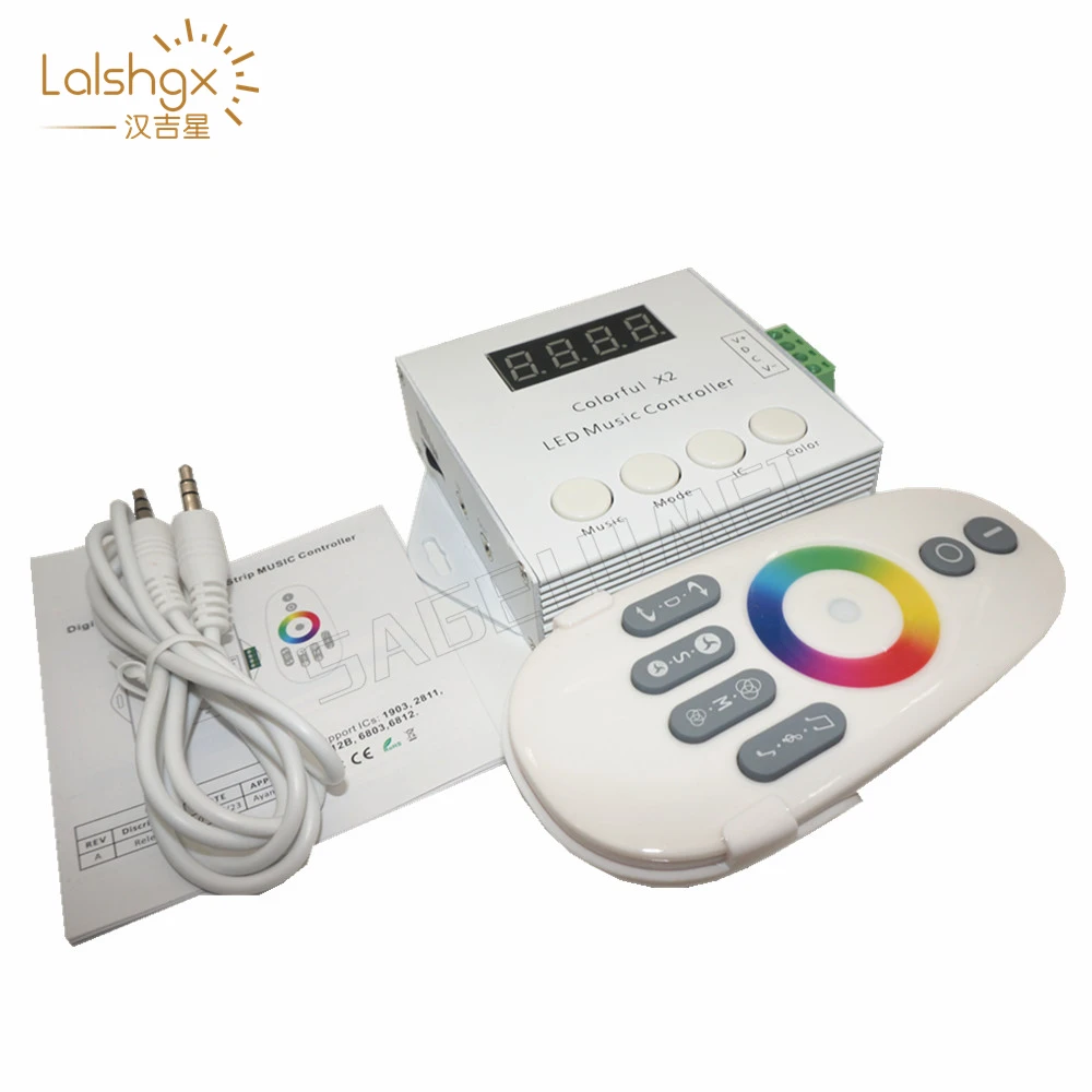 Светодиодные ленты-контроллеры WS2812B/WS2811/WS2813/USC1903/6803 Music X2, макс. 1000 пикселей, радиочастотный сенсорный пульт дистанционного управления
Светодиодные ленты-контроллеры WS2812B/WS2811/WS2813/USC1903/6803 Music X2, макс. 1000 пикселей, радиочастотный сенсорный пульт дистанционного управления