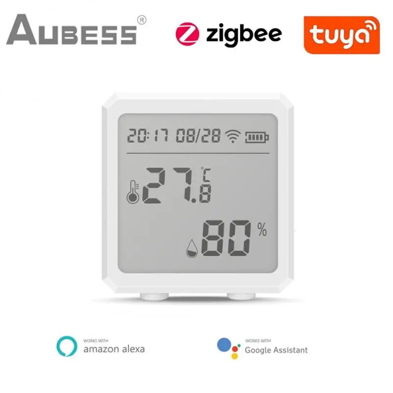 Tuya ZigBee Smart Home Temperature And Humidity Sensor With LED Screen Works With Google Assistant And Tuya Zigbee Hub
Tuya ZigBee Smart Home Temperature And Humidity Sensor With LED Screen Works With Google Assistant And Tuya Zigbee Hub