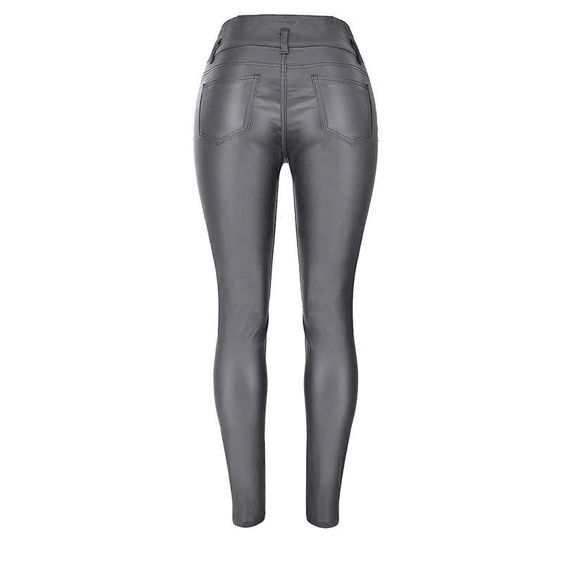 European America Women Coated Jeans Slim Ladies High Waist 3 Buttons Small Leg Fake PU Pencil Pants Trousers Plus Size TOP309 
European America Women Coated Jeans Slim Ladies High Waist 3 Buttons Small Leg Fake PU Pencil Pants Trousers Plus Size TOP309