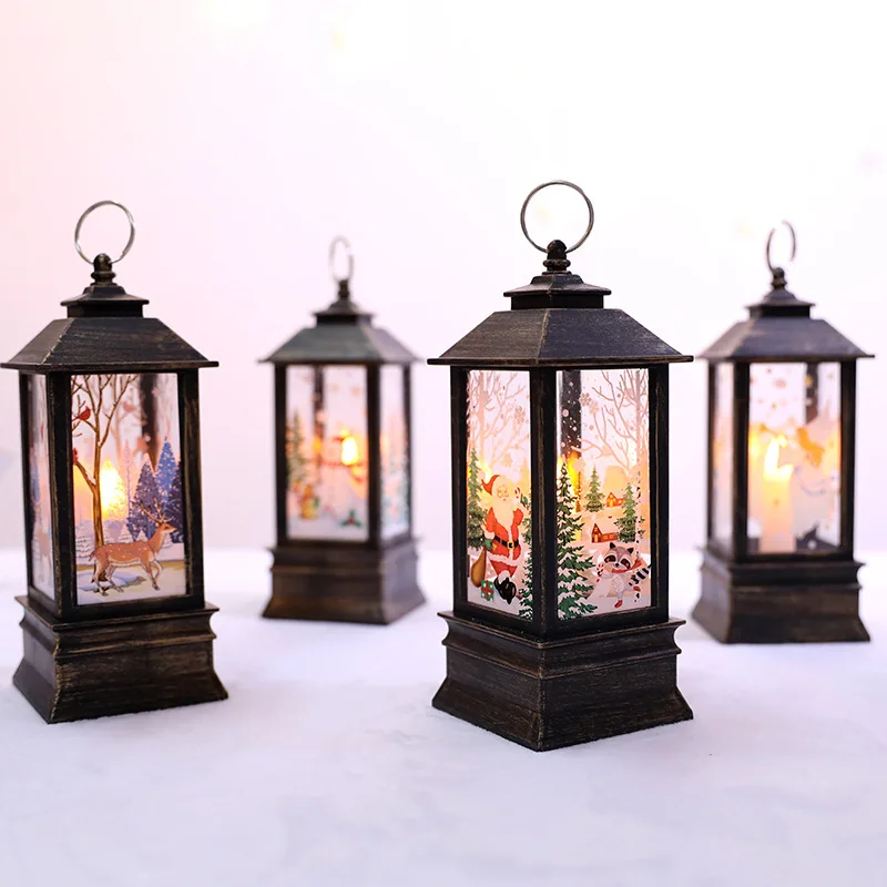 Christmas Lantern Light Merry Christmas Decoration Simulation Flame Light LED Candle Light Portable Lanterns Small Oil Lamp
Christmas Lantern Light Merry Christmas Decoration Simulation Flame Light LED Candle Light Portable Lanterns Small Oil Lamp