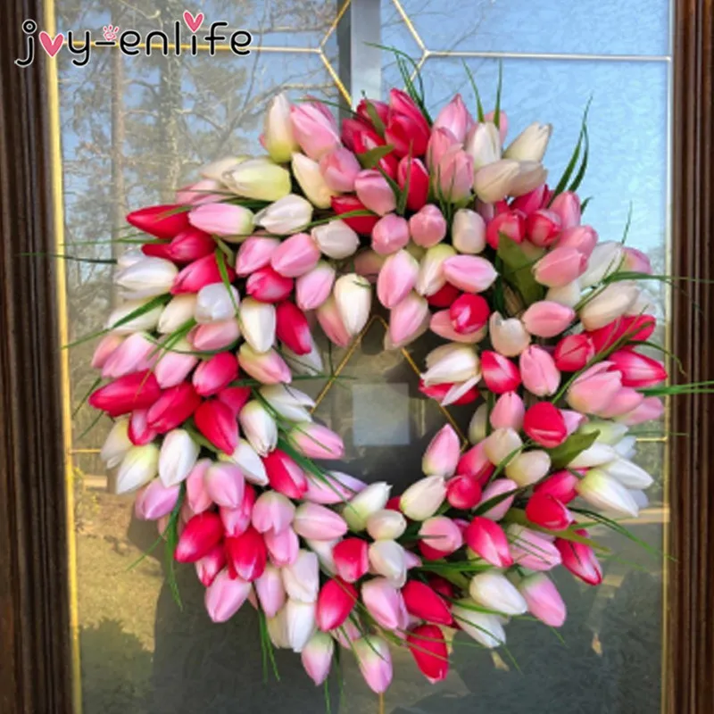 Easter Decoration Tulip Wreath Home Decor Artificial Flower Tulipan Wreath Door Wall Hanging decor Easter Party Wreath Wedding
Easter Decoration Tulip Wreath Home Decor Artificial Flower Tulipan Wreath Door Wall Hanging decor Easter Party Wreath Wedding