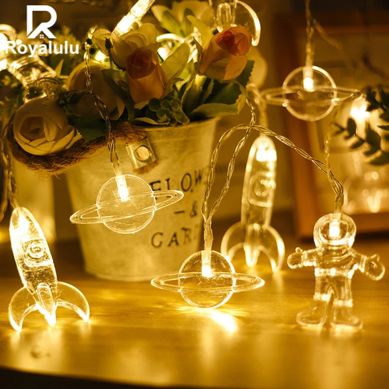 Royalulu Outer Space Light Astronauts Spaceship Rocket Mars Christmas Decorative LED String Light Fairy Lamp For Birthday Party
Royalulu Outer Space Light Astronauts Spaceship Rocket Mars Christmas Decorative LED String Light Fairy Lamp For Birthday Party