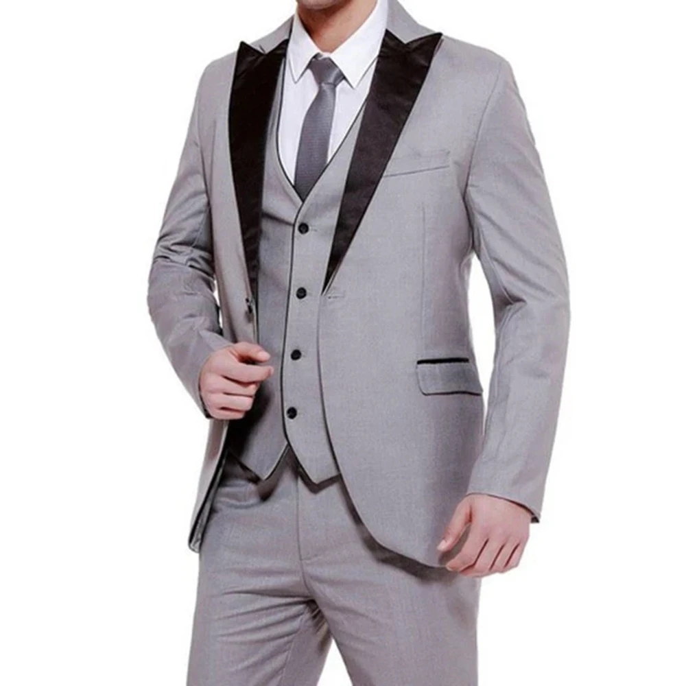 2021 New Arrival Charcoal Men Groom Tuxedos 3 Pcs Wedding Suit For Men Shawl Lapel Groomsmen Suits Slim Fit (Jacket+Pants+Vest)
2021 New Arrival Charcoal Men Groom Tuxedos 3 Pcs Wedding Suit For Men Shawl Lapel Groomsmen Suits Slim Fit (Jacket+Pants+Vest)