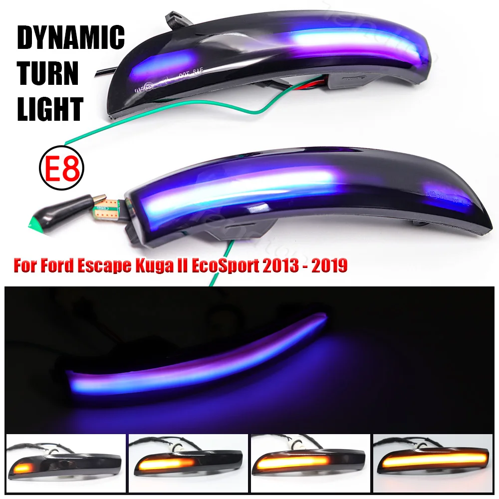 Dynamic Turn Signal LED Rearview Mirror Indicator Blinker Light For Ford Escape Kuga II EcoSport 2013 - 2019 Blue And Yellow
Dynamic Turn Signal LED Rearview Mirror Indicator Blinker Light For Ford Escape Kuga II EcoSport 2013 - 2019 Blue And Yellow