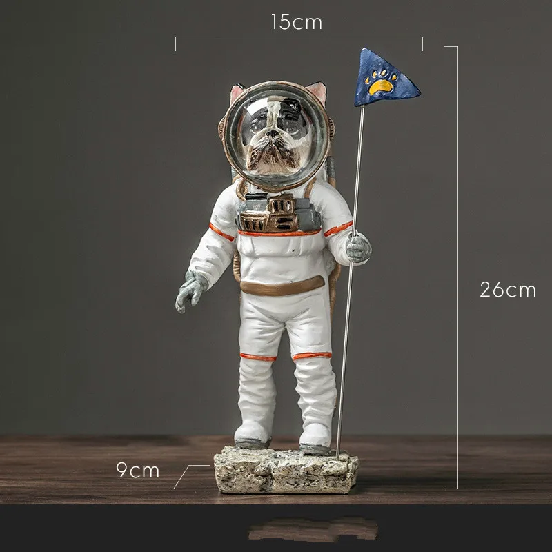 Space Simulation Animal Cute Puppy Statue FRENCH BULLDOG Space Dog Creative Home Decor Resin Action Figure Model Toy
Space Simulation Animal Cute Puppy Statue FRENCH BULLDOG Space Dog Creative Home Decor Resin Action Figure Model Toy