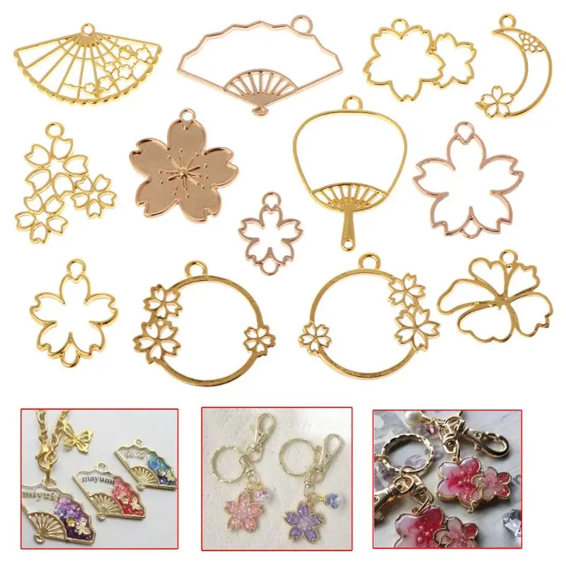 13 Pcs Flower Metal Frame DIY Epoxy Resin Crafts UV Resin Jewelry Making Pendant Holder Hollow Fan Floral Shape Dry Flower
13 Pcs Flower Metal Frame DIY Epoxy Resin Crafts UV Resin Jewelry Making Pendant Holder Hollow Fan Floral Shape Dry Flower