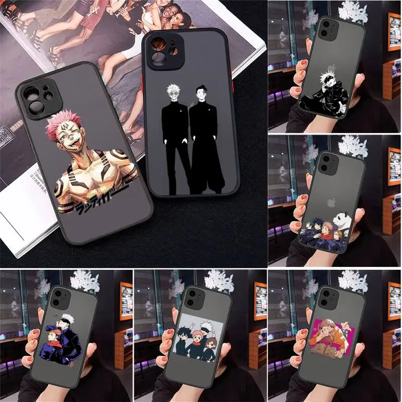 Jujutsu Kaisen Satoru Gojo Phone Case For iPhone 12 11 Mini Pro XR XS Max 7 8 Plus X Matte transparent cover
Jujutsu Kaisen Satoru Gojo Phone Case For iPhone 12 11 Mini Pro XR XS Max 7 8 Plus X Matte transparent cover