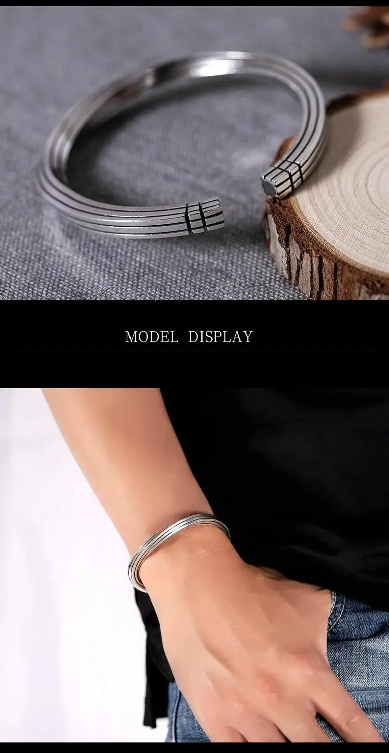Handcrafted 999 Silver Man Bangle Vintage Pure Silver Cuff Bracelet Man Bracelet
Handcrafted 999 Silver Man Bangle Vintage Pure Silver Cuff Bracelet Man Bracelet