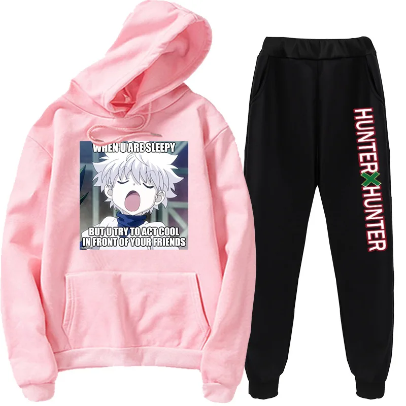 new Kpop ulzzang Tracksuits Two Pieces Sets HunterHunter Hooded Sweatshirt Pants student wear Hoodie Suit Winter Casual Outfits
new Kpop ulzzang Tracksuits Two Pieces Sets HunterHunter Hooded Sweatshirt Pants student wear Hoodie Suit Winter Casual Outfits