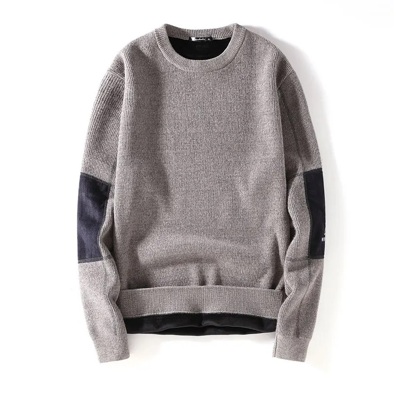 Autumn and winter new men's plus velvet thick warm pullover sweater youth bottoming shirt sweater trendy handsome top
Autumn and winter new men's plus velvet thick warm pullover sweater youth bottoming shirt sweater trendy handsome top