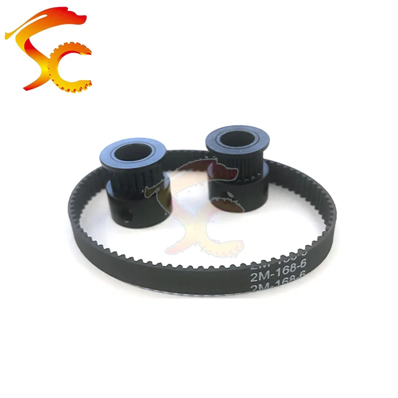 2PCS GT2 20 teeth timing pulley bore 8mm Aluminium oxidation black +1PCS Timing belt GT2 168mm width 6mm
2PCS GT2 20 teeth timing pulley bore 8mm Aluminium oxidation black +1PCS Timing belt GT2 168mm width 6mm