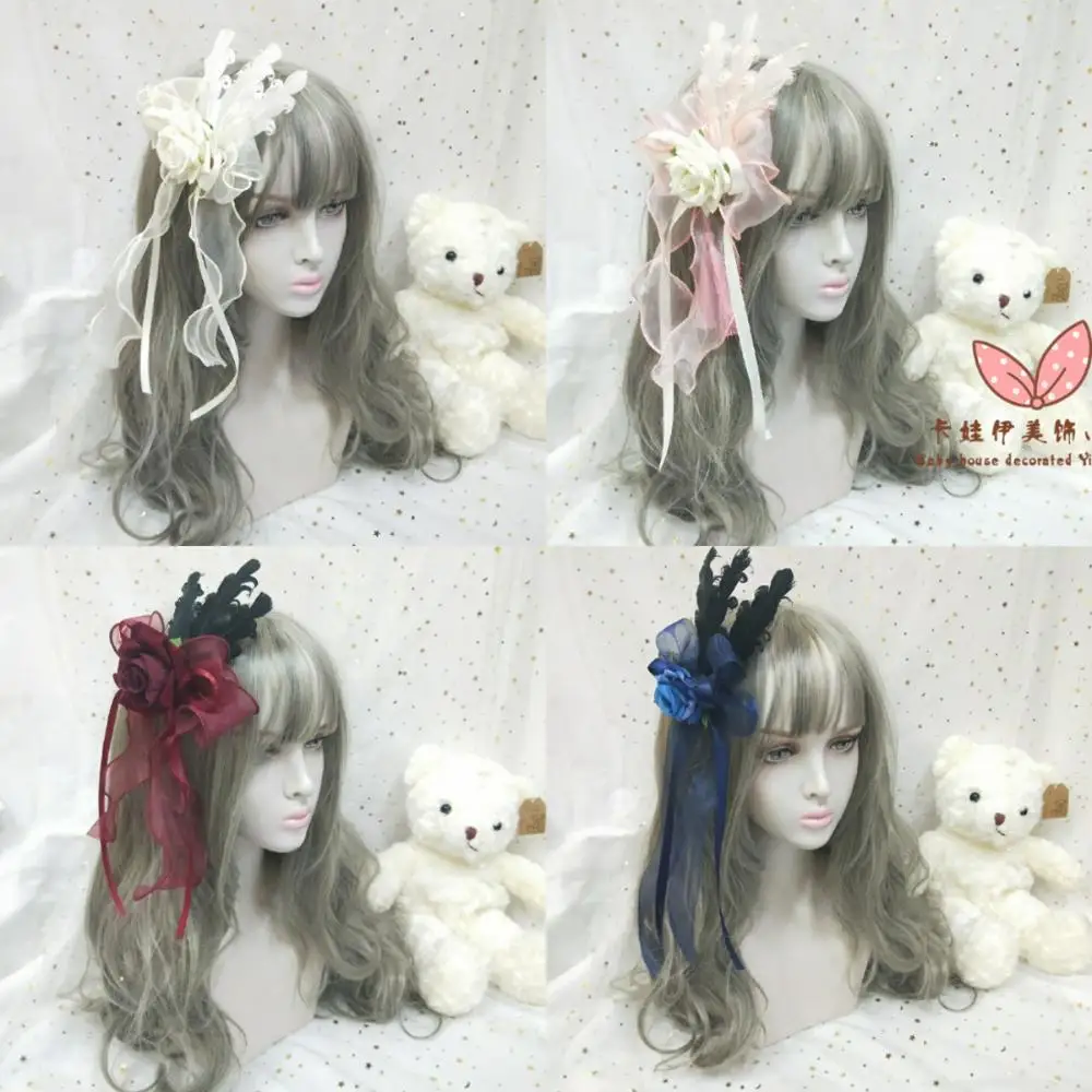 lolita gothic flower pill feather rose headdress lolita hair trim lace clip lolita hair band daily wild bnt headgear cos loli
lolita gothic flower pill feather rose headdress lolita hair trim lace clip lolita hair band daily wild bnt headgear cos loli