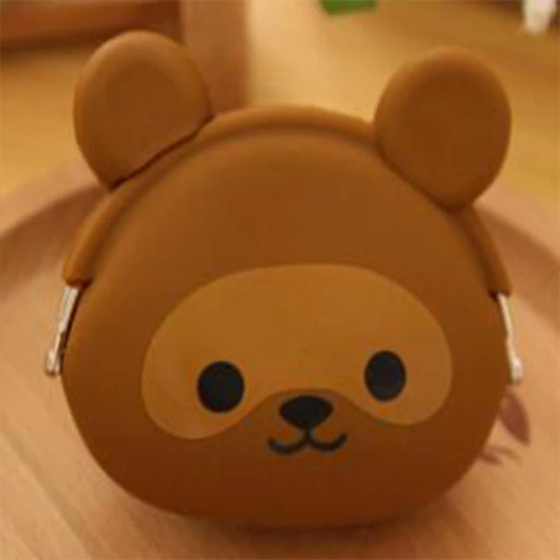 2020 new coin purse environmental protection silicone cartoon buckle soft surface fresh and cute small wallet key case | Багаж и сумки