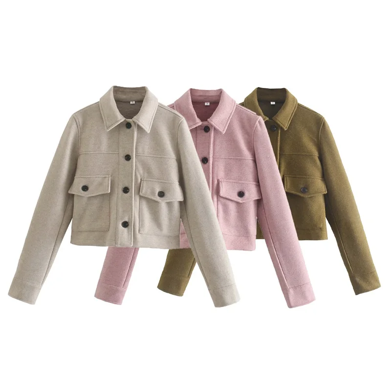 MESTTRAF Sexy Women 2022 Solid Color With Pockets Coat Vintage Long Sleeve Lapel Button-Up Female Outerwear
MESTTRAF Sexy Women 2022 Solid Color With Pockets Coat Vintage Long Sleeve Lapel Button-Up Female Outerwear