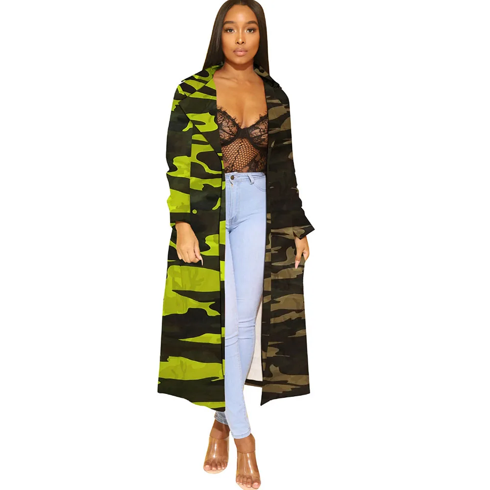 Camouflage Print Denim Trench Coat for Women Autumn Winter Loose Long Coat Jeans Jacket Overcoats Windbreaker Outwear Ropa Mujer
Camouflage Print Denim Trench Coat for Women Autumn Winter Loose Long Coat Jeans Jacket Overcoats Windbreaker Outwear Ropa Mujer