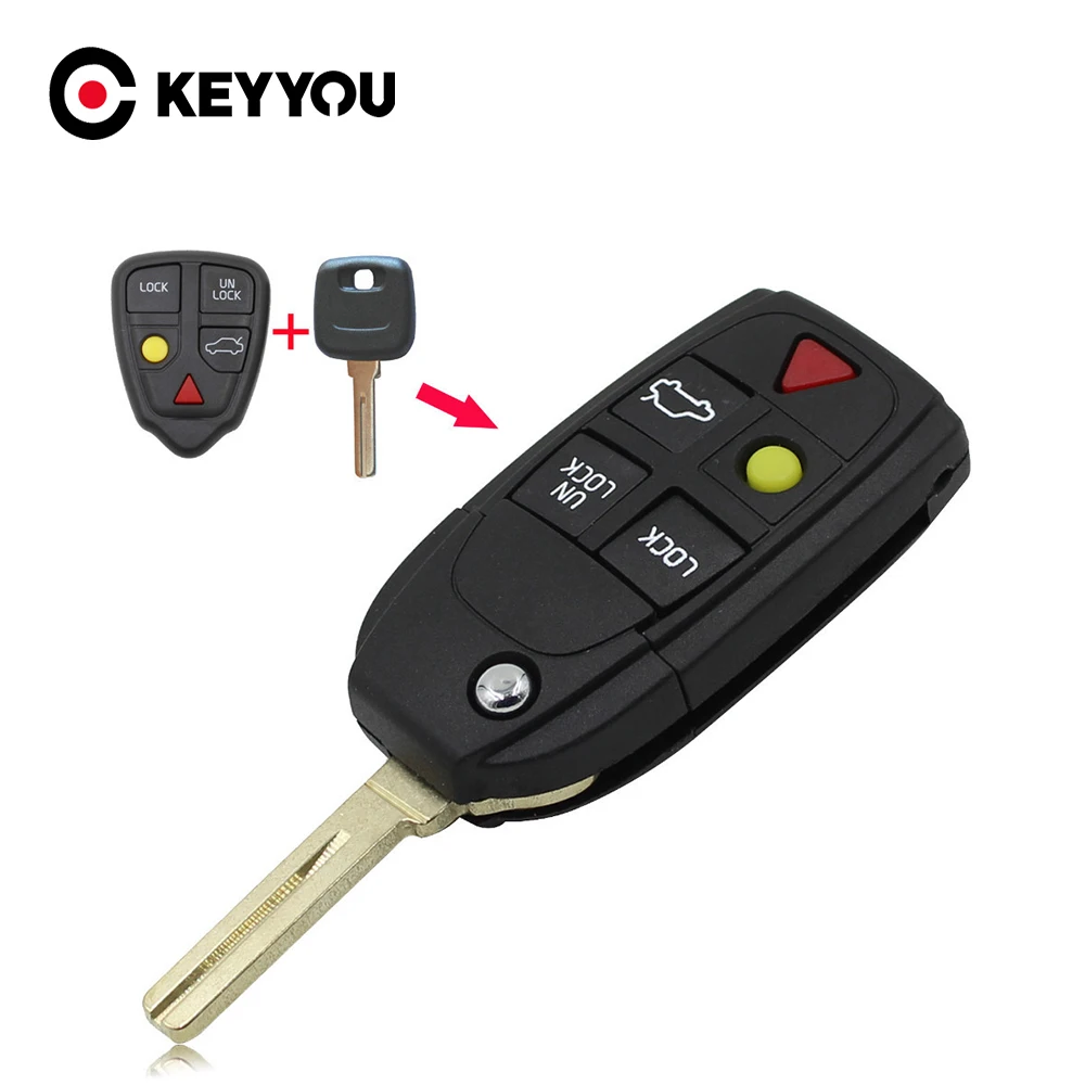 Корпус KEYYOU, Складной флип-чехол для смарт-брелока с дистанционным управлением, брелок с 5 кнопками для Volvo S80 S60 V70 XC70 XC90
Корпус KEYYOU, Складной флип-чехол для смарт-брелока с дистанционным управлением, брелок с 5 кнопками для Volvo S80 S60 V70 XC70 XC90