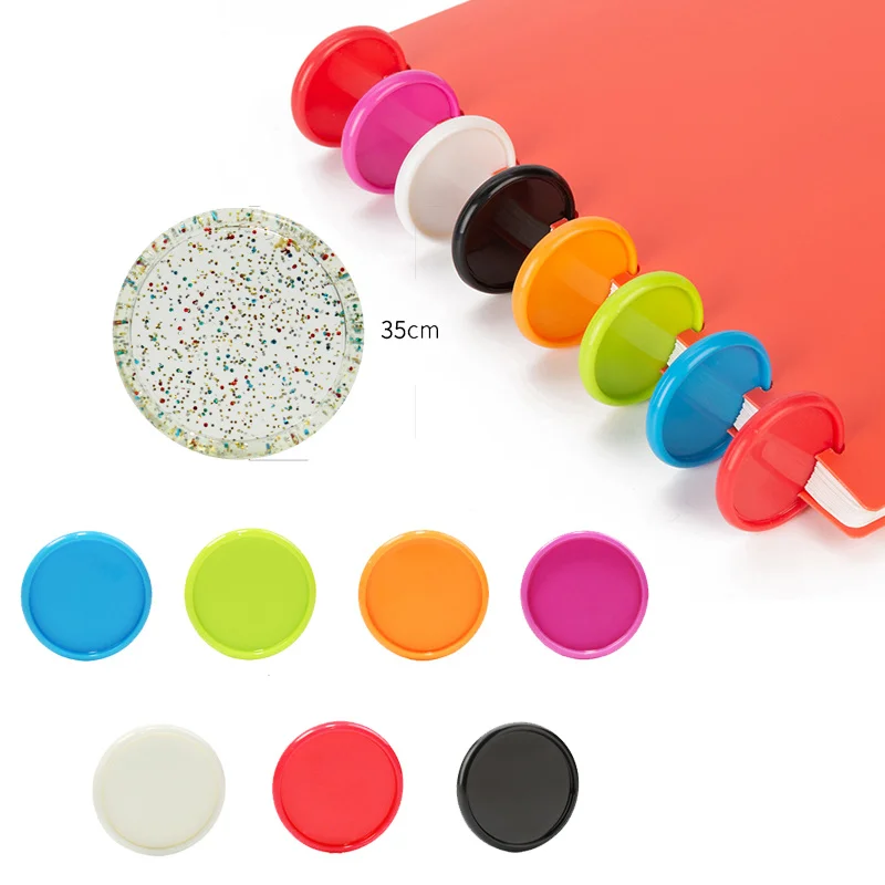 100 шт., цветное пластиковое кольцо для блокнота, 35 мм
100 шт., цветное пластиковое кольцо для блокнота, 35 мм