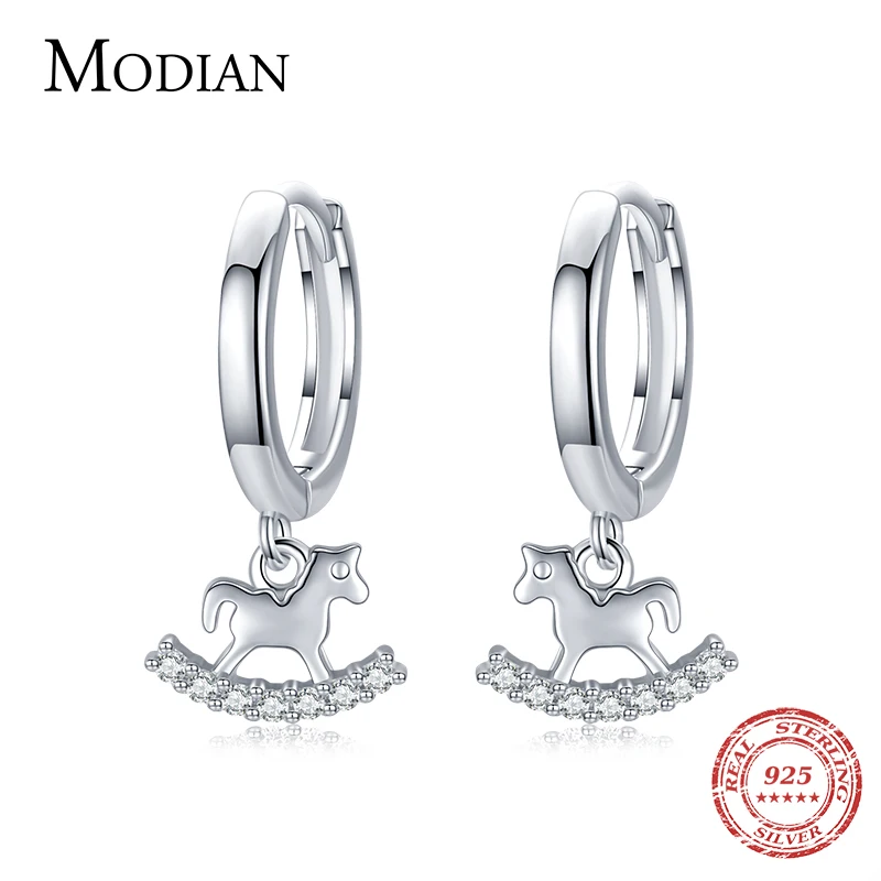 Modian 2021 Original New Trendy 925 Sterling Silver Elegant Trojan Horse Buckles Hoop Earrings For Women Fine Jewelry Arete
Modian 2021 Original New Trendy 925 Sterling Silver Elegant Trojan Horse Buckles Hoop Earrings For Women Fine Jewelry Arete
