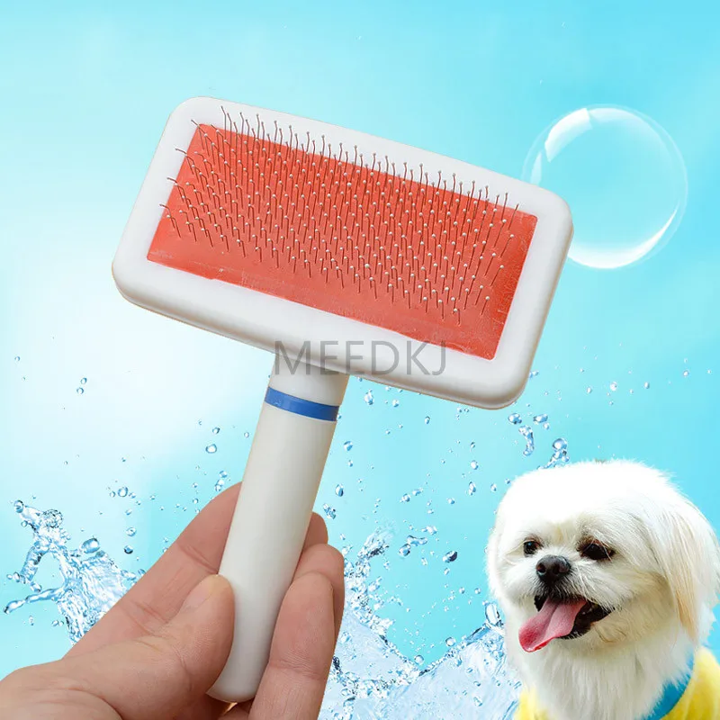 1pc multifunctional needle comb dog comb with protective head white airbag comb plastic handle dense needle comb pet comb 
1pc multifunctional needle comb dog comb with protective head white airbag comb plastic handle dense needle comb pet comb