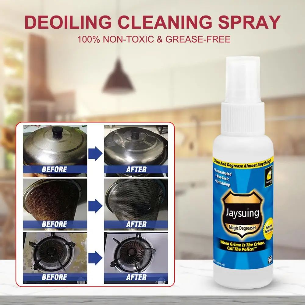 30ml Grease Police Magic Degreaser Cleaner Spray Household Bathroom Degreaser Dirt Oil Cleaner Kitchen Cleaning Tools
30ml Grease Police Magic Degreaser Cleaner Spray Household Bathroom Degreaser Dirt Oil Cleaner Kitchen Cleaning Tools