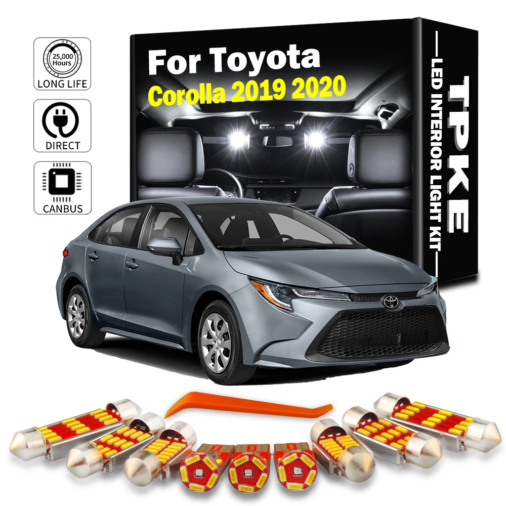 TPKE 11Pcs Canbus Error Free LED Interior Light Kit For 2019 2020 Toyota Corolla Car Accessories Map Dome Trunk License Light
TPKE 11Pcs Canbus Error Free LED Interior Light Kit For 2019 2020 Toyota Corolla Car Accessories Map Dome Trunk License Light
