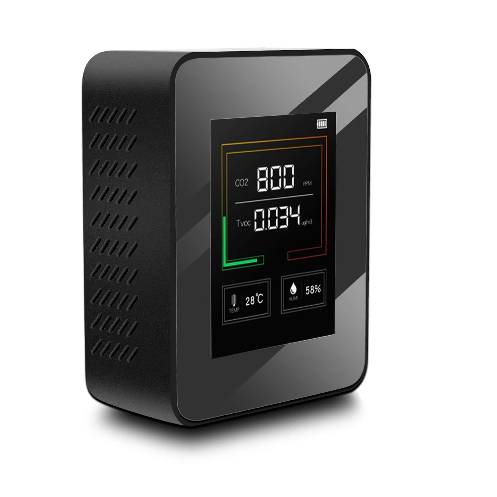 CO2 Meter CO2 sensor Air Quality Tester Temperature Humidity Measuring Device Carbon Dioxide Monitor Gas Detector Gas Analyzer
CO2 Meter CO2 sensor Air Quality Tester Temperature Humidity Measuring Device Carbon Dioxide Monitor Gas Detector Gas Analyzer